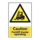 Essentials 'Caution Forklift Trucks Operating' Sign 420mm x 297mm
