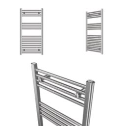 Flomasta 1000mm x 500mm 1020BTU Chrome Flat  Towel Radiator