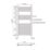 Flomasta 1000mm x 500mm 1020BTU Chrome Flat  Towel Radiator