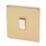 Varilight  10AX 1-Gang 2-Way Light Switch  Brushed Brass