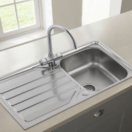 Franke  1 Bowl Stainless Steel Inset Sink & Mixer Tap 860mm x 500mm