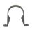 FloPlast  Round Rainwater Downpipe Clips Anthracite Grey 68mm 10 Pack