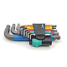 Wera 950/9 SPKS BlackLaser Metric Hex Plus & Ball End Multicolour 2 L-Key set 9 Pieces