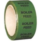 Essentials Boiler Feed Pipe Marking Tape Green 33m x 50mm