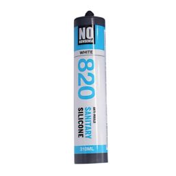 No Nonsense 820 Sanitary Silicone White 310ml 12 Pack