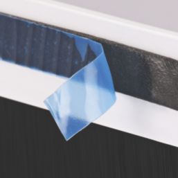 Stormguard Bottom Door Brush Draught Excluder White 1m