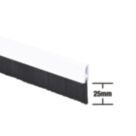 Stormguard Bottom Door Brush Draught Excluder White 1m