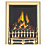 Focal Point Blenheim Brass Rotary Control Inset Gas Full Depth Fire 480mm x 180mm x 585mm
