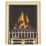 Focal Point Blenheim Brass Rotary Control Inset Gas Full Depth Fire 480mm x 180mm x 585mm