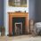 Focal Point Blenheim Brass Rotary Control Inset Gas Full Depth Fire 480mm x 180mm x 585mm