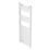 Flomasta 1200mm x 450mm 1672BTU White Curved  Towel Radiator