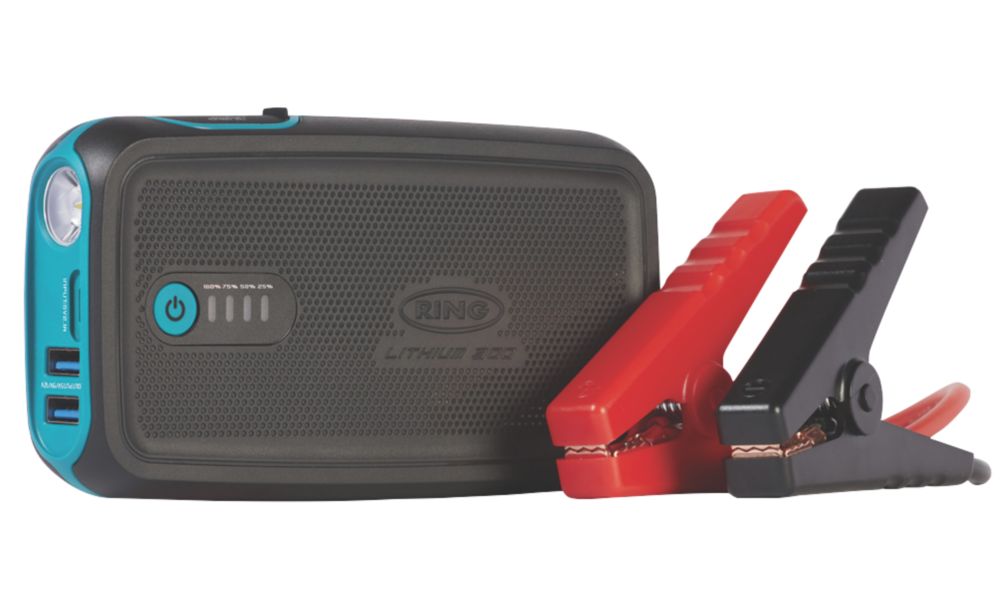 Ring RPPL300 600A LiIon Jump Starter + Type A USB Charger Screwfix