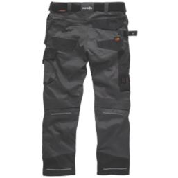 Scruffs Pro Flex Holster Work Trousers Graphite 36" W 34" L