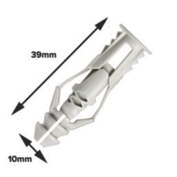 Cobra TripleGrip 6mm Universal Wall Fixings 10mm x 39mm 70 Pack
