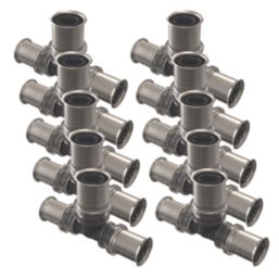 Wavin Tigris K5 Multi-Layer Composite Press-Fit Reducing Tees 16mm x 20mm x 16mm 10 Pack