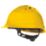 Delta Plus Quartz Up IV Vented Rotor Wheel Ratchet Safety Helmet Yellow