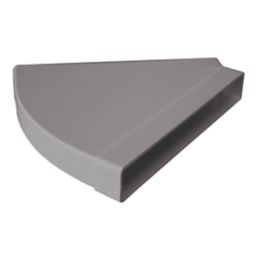 Manrose Rectangular 45° Horizontal Bend White 100mm