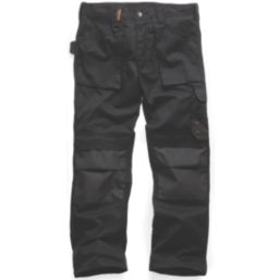 Scruffs Worker 2019 Work Trousers Black 30" W 30" L
