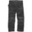 Scruffs Worker 2019 Work Trousers Black 30" W 30" L