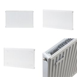 Flomasta 600mm x 1000mm 4560BTU White Type 21 Convector Radiator