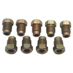 Pearl Consumables  Metric Male M10 x 1mm Brake Pipe Unions 9 Pack