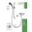 Triton Kaho Rear-Fed Exposed Chrome  Shower Flexible