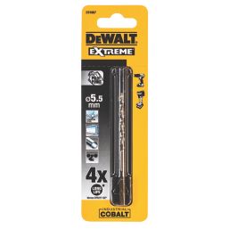 DEWALT Extreme Anti-Slip Shank Metal Drill Bits 5.5mm x 93mm