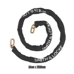 Smith & Locke Hardened Steel Hex Security Chain 2m x 10mm