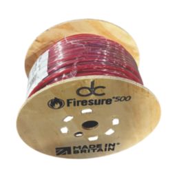 Doncaster Cables HFS500 Red 2.5mm² LSNH Fire Resistant Cable 100m Drum