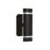 Lutec Focus Outdoor Up & Down Wall Light Matt Black
