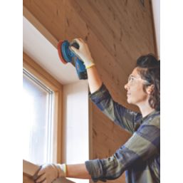 Bosch   80 / 120 / 240 Grit 8-Hole Punched Wood Sanding Sheets 115mm 25 Pack