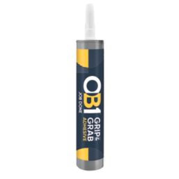 OB1 Grip & Grab Solvent-Free Instant Grab Adhesive White 290ml