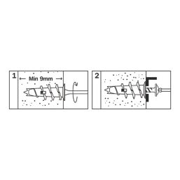 Easyfix  Self-Drill Plasterboard Fixings with Screwdriver Zinc Alloy 32mm 200 Pack