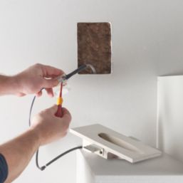 Saxby Allure LED Plaster Wall Light White 1.6W 79lm