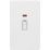 Knightsbridge  45A 2-Gang DP Control Switch Matt White with LED