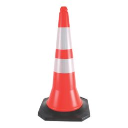 Essentials Barrier06 Safety Cone w/ 2 Strips 750mm