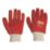 Site  PVC Dipped Gloves Red Medium