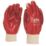 Site  PVC Dipped Gloves Red Medium