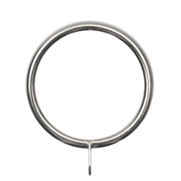 Renaissance Polished Chrome Metal Curtain Rings 28mm 8 Pack