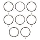 Renaissance Polished Chrome Metal Curtain Rings 28mm 8 Pack