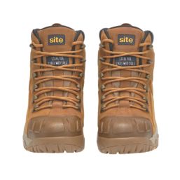 Site Fortress Size 10  Tan Waterproof Steel Toe Cap Safety Boots