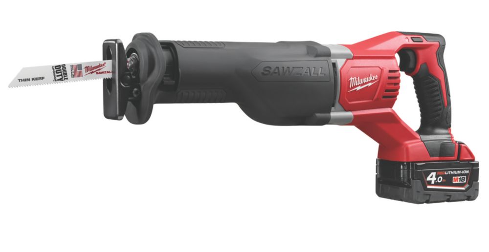 Milwaukee M18 BSX402C 18V 2 x 4.0Ah LiIon RedLithium Cordless Sawzall