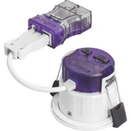 Luceco FType Ultra Adjustable  Fire Rated LED Downlight Dim to Warm & CCT  White 4-6W 675/690lm