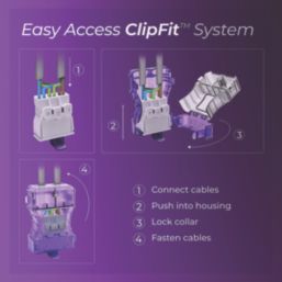 Luceco FType Ultra Adjustable  Fire Rated LED Downlight Dim to Warm & CCT  White 4-6W 675/690lm