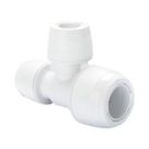 Hep2O  Plastic Push-Fit Reducing Keyless Tee 22mm x 15mm x 15mm
