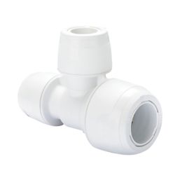 Hep2O  Plastic Push-Fit Reducing Keyless Tee 22mm x 15mm x 15mm