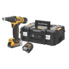 DEWALT DCF403E1T-GB 18V 1 x 1.7Ah Li-Ion PowerStack Brushless Cordless Riveter