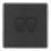 Arlec  10A 2-Gang 2-Way Light Switch  Charcoal