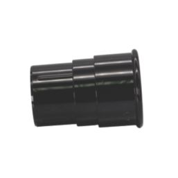 FloPlast MiniFlo Round Downpipe Socket Black 50mm