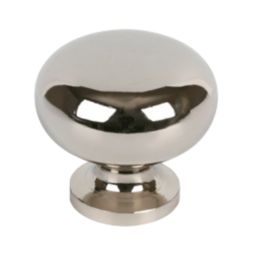Essentials  Sleek Round Knobs Polished Chrome 30mm 2 Pack